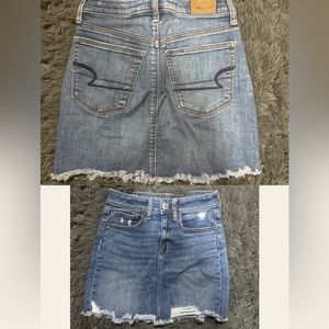 American Eagle denim skirt, size 0